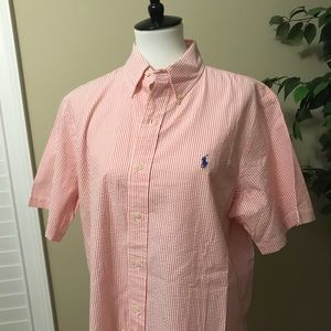 NWT Ralph Lauren Custom Fit Large in Red and White